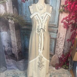 Solo Dirndl Bohemian style maxi dress, size 8, good condition